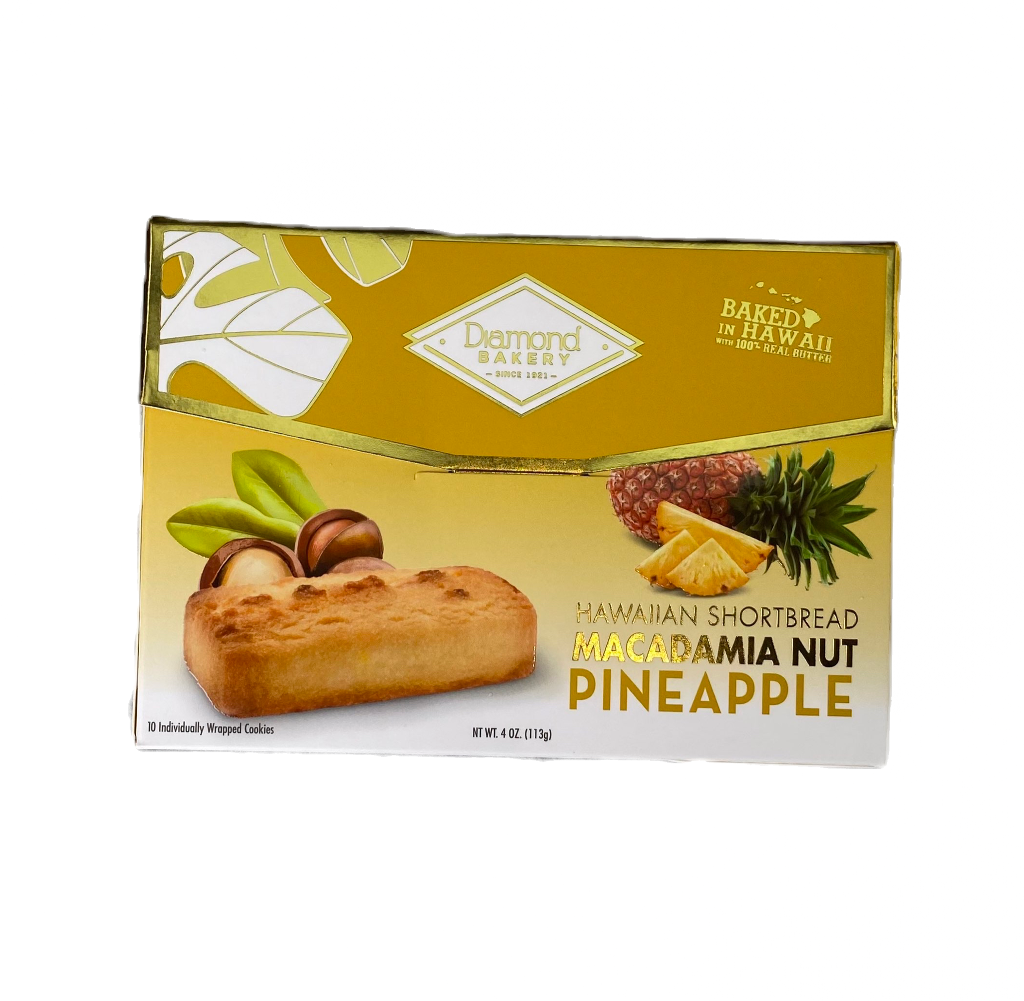 Diamond Bakery Hawaii Shortbread Macadamia Nut Pineapple 4oz