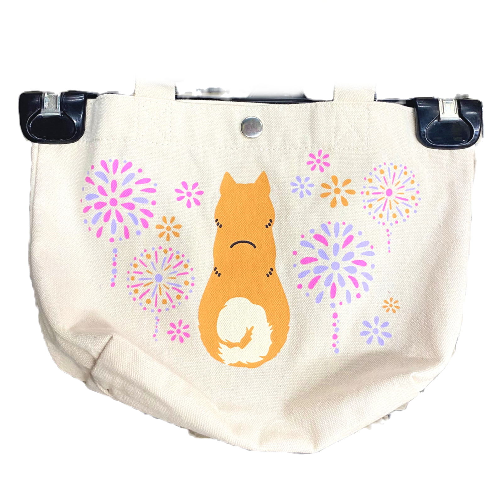 Fireworks Shiba Inu Mini Tote Bag