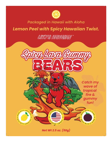 Liko’s Hawaiian Spicy Lava Gummy Bears