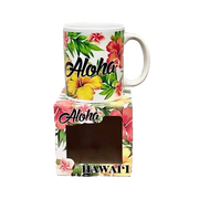 ABC Store Aloha Hawaii Flowers Coffee Mug