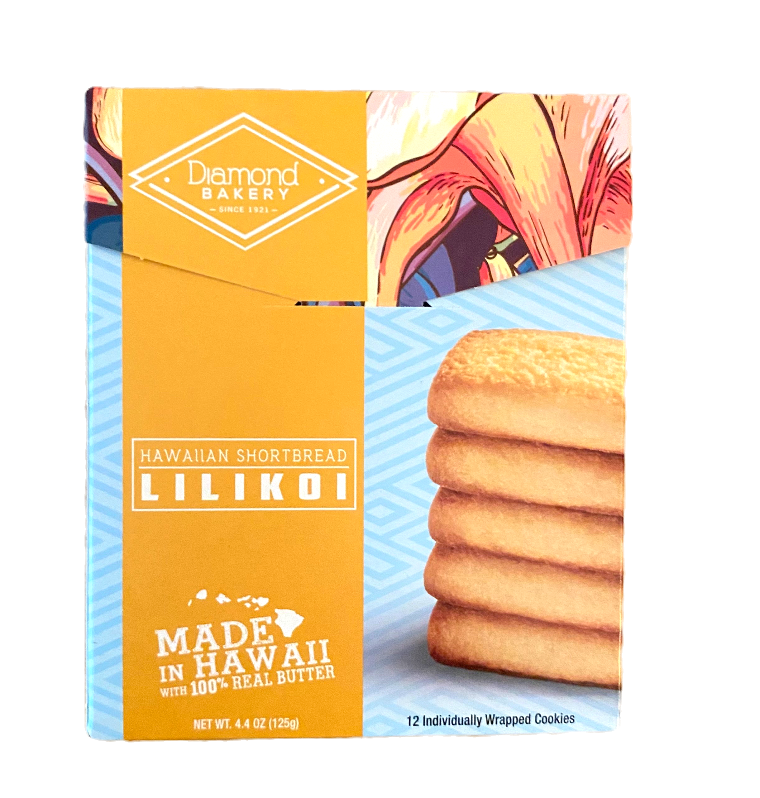 Diamond Bakery Hawaii Shortbread Lilikoi 4.4oz