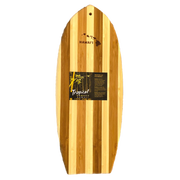 Bamboo Surfboard Hawaiian Islands Stamp Cutting/Serving Board