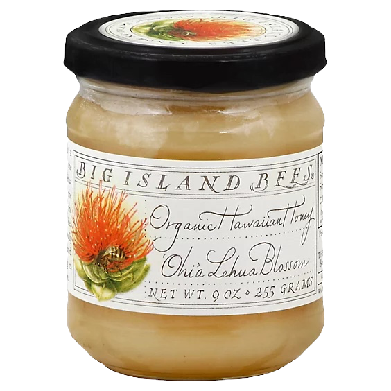 Big Island Honey Bees Hawaiian Ohia Lehua Blossom Honey 9oz