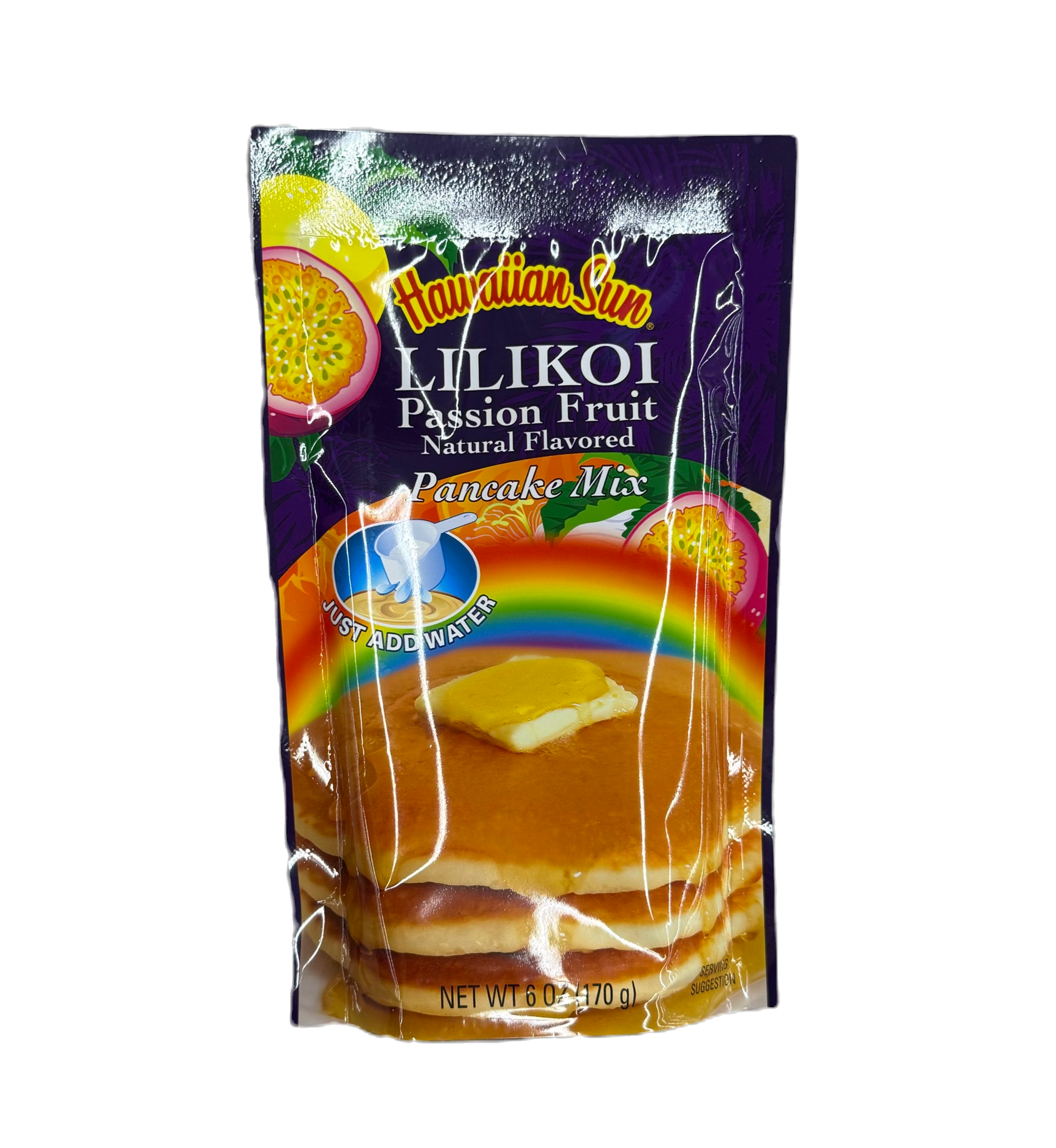 Hawaiian Sun Lilikoi Passion Fruit Pancake Mix 6oz.