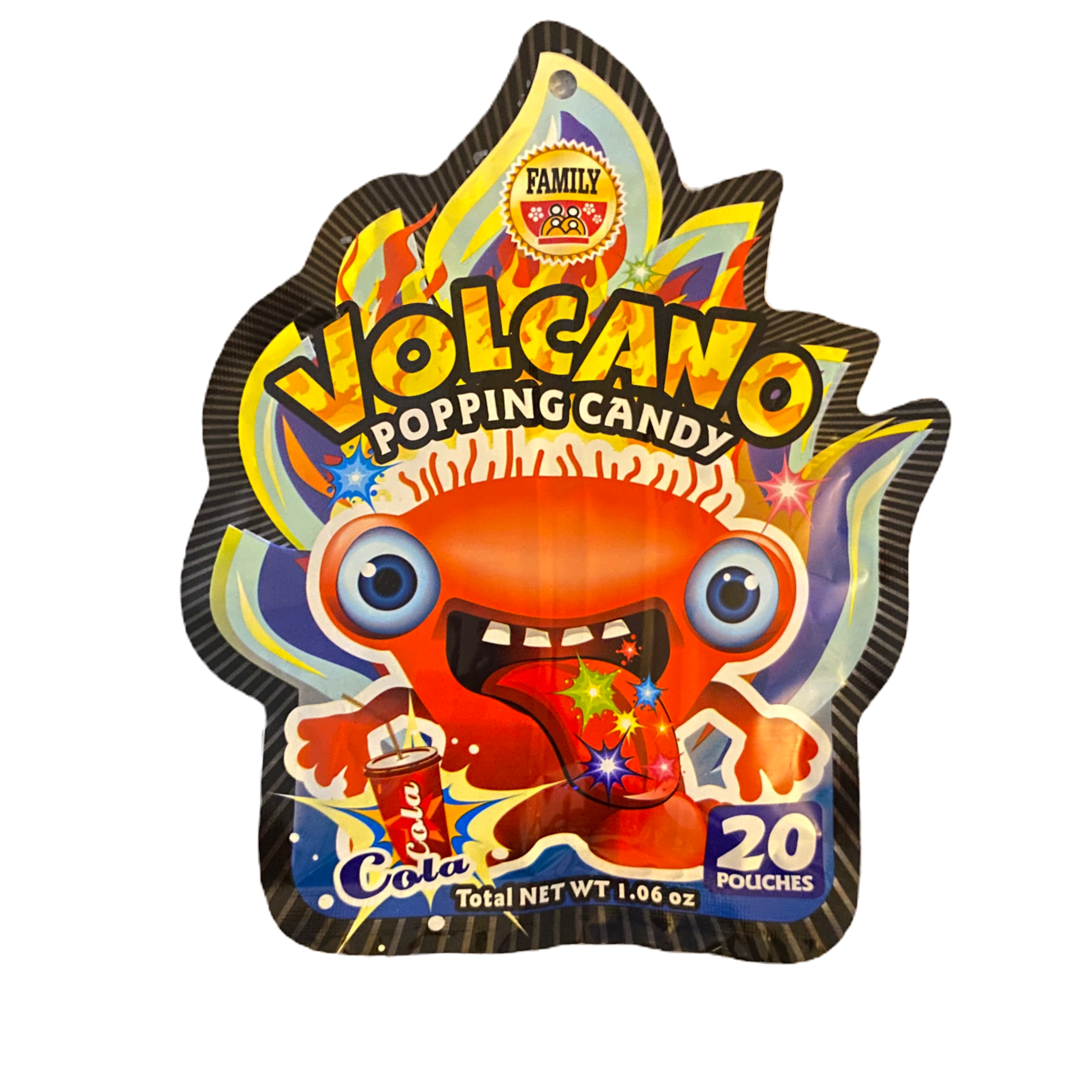 Volcano Popping Cola Candy 20pk