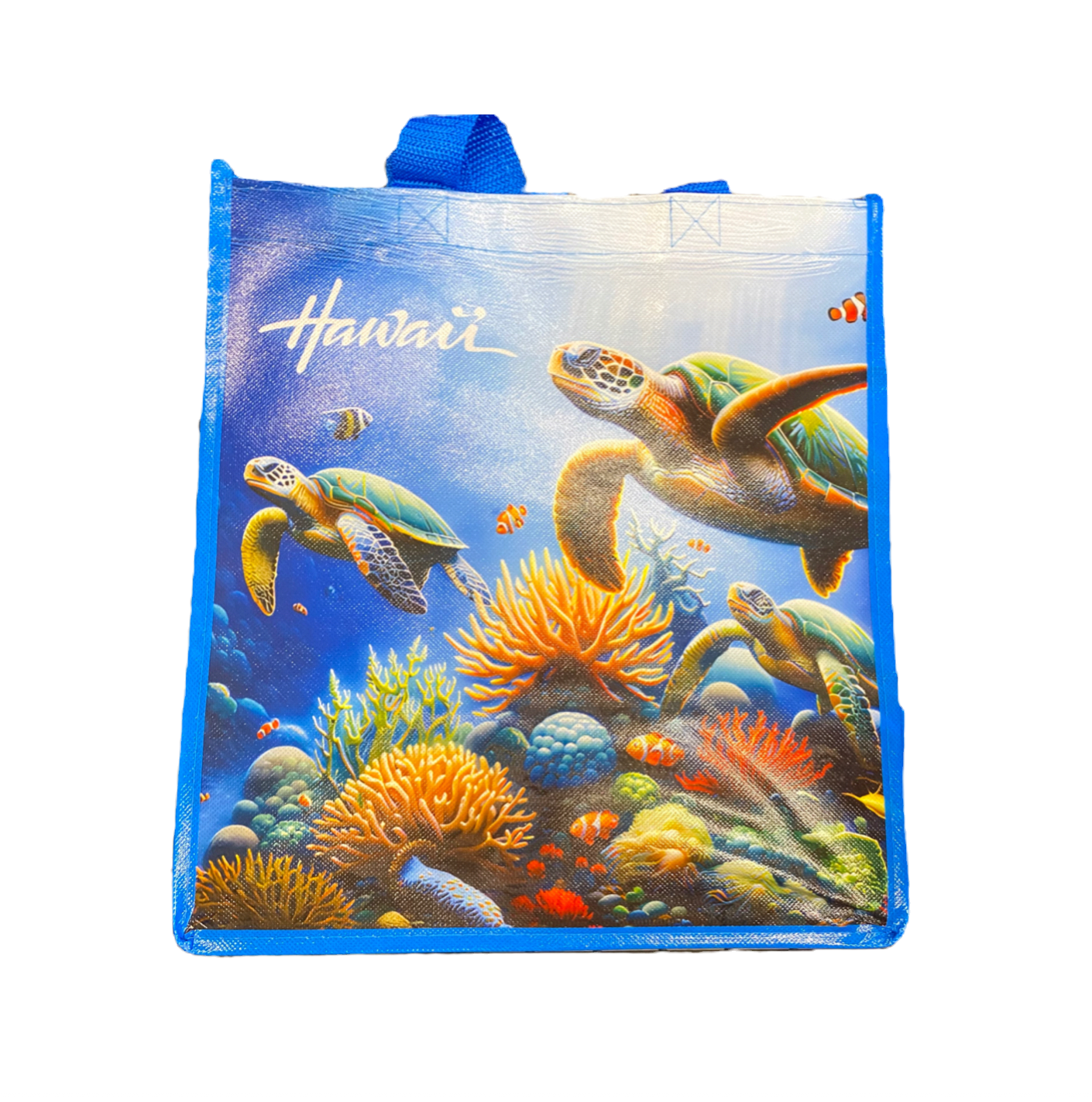Hawaii Underwater Turtle Tote Bag