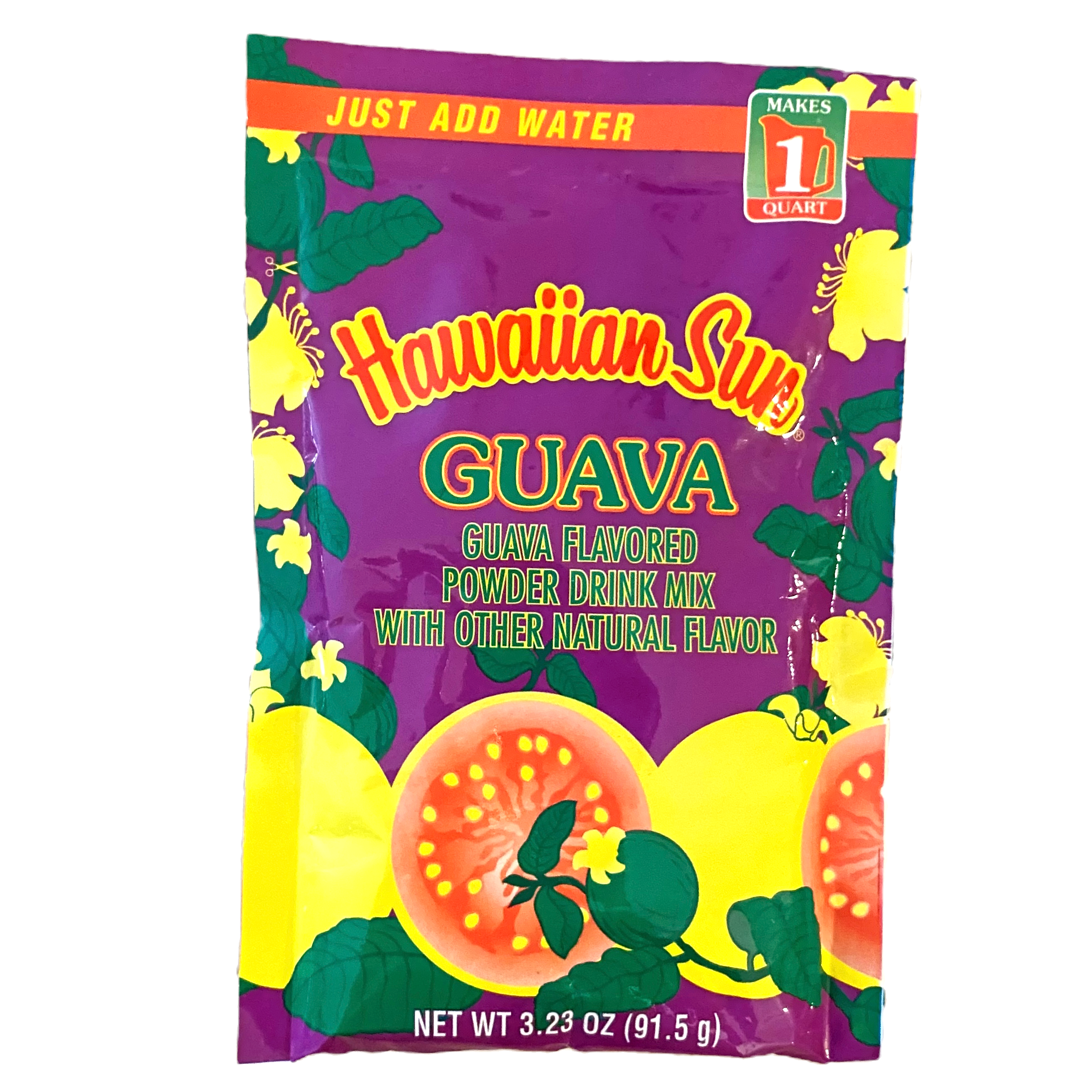 Hawaiian Sun Powder Mix Guava, Just Add Water (1 Packet)