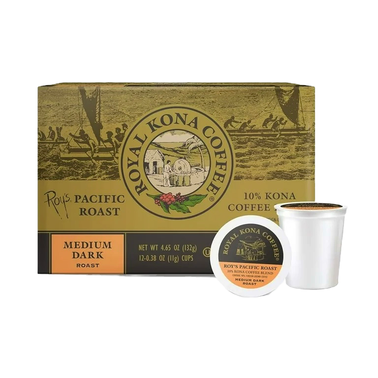 Royal Kona Coffee K-cup Medium Dark Roast  12cups