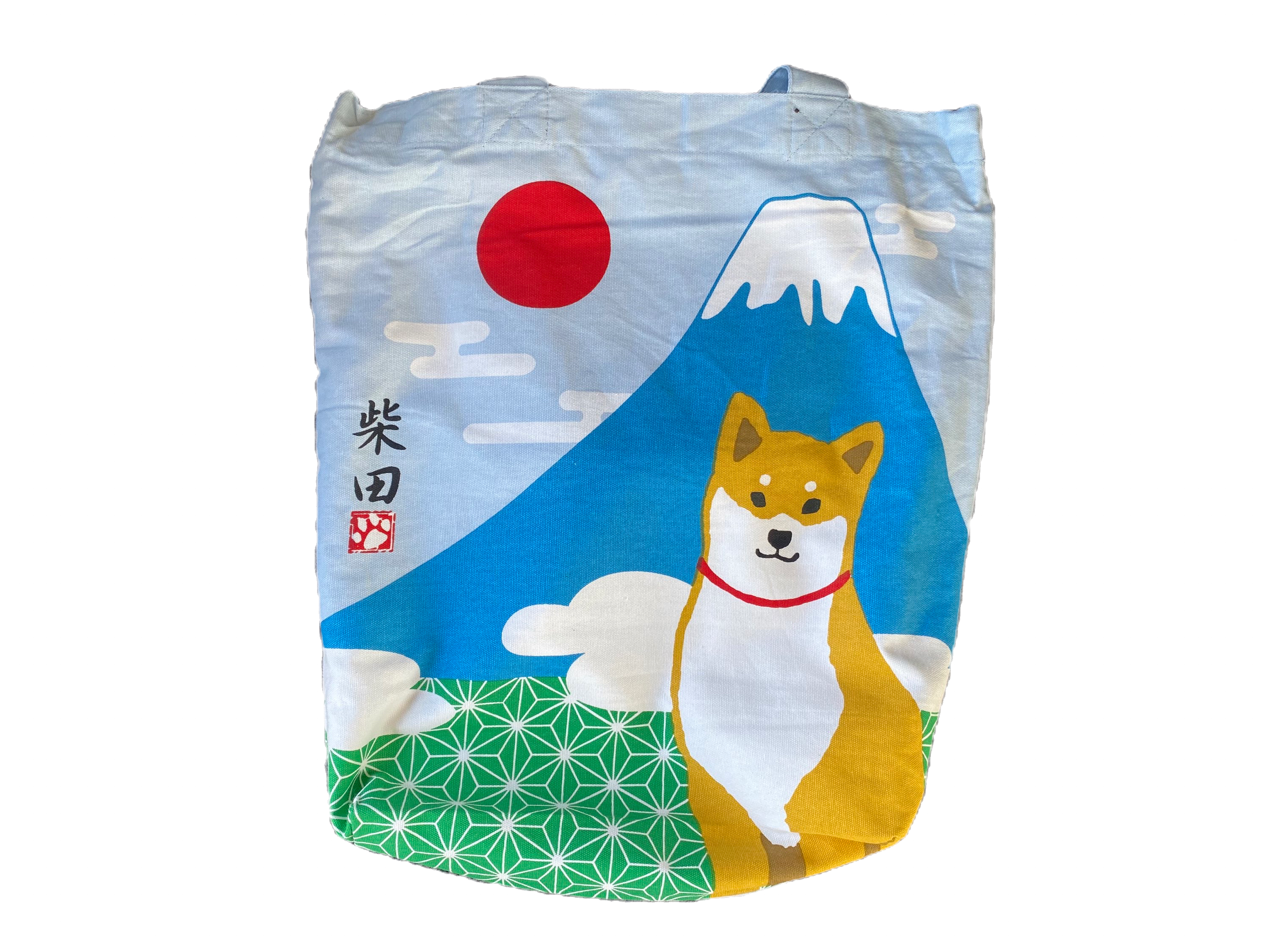 🗻 Shiba Inu Mt. Fuji Moon Tote Bag 🌕