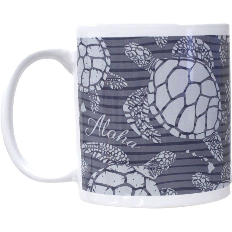 Aloha Periwinkle Purple Honu Turtle 20oz Coffee Mug