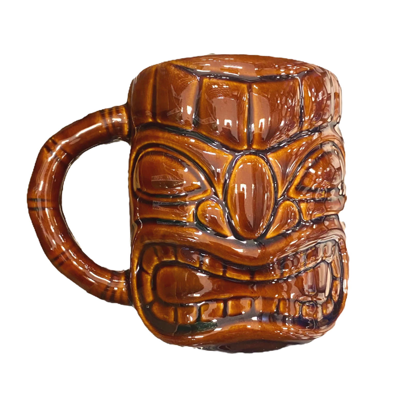 Tiki Coffee Mug, Hand Painted & Hand Crafted