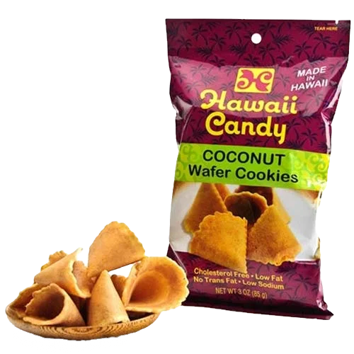Hawaii Candy Coconut Wafer Cookies 3oz