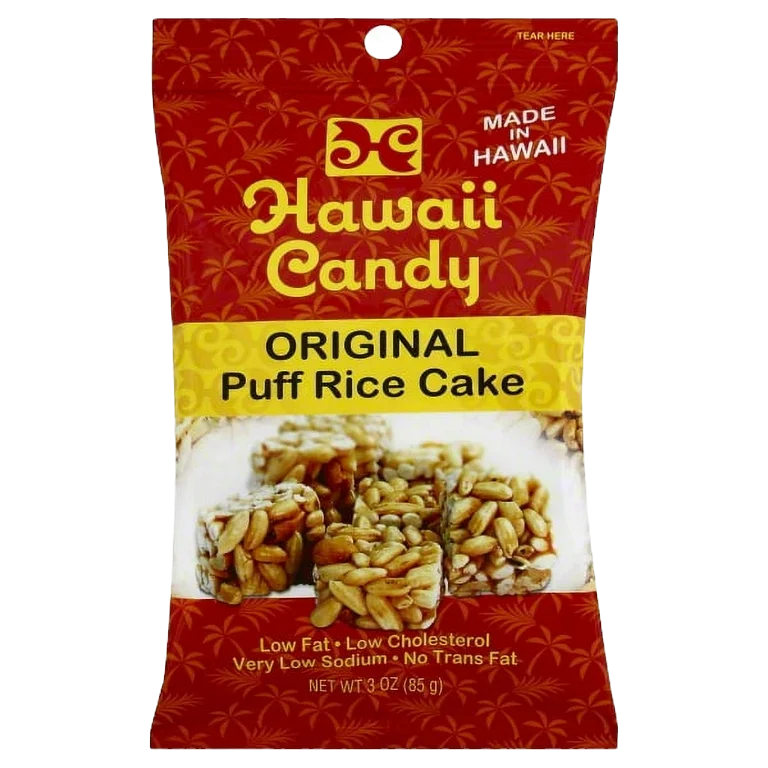 Hawaii Candy Original Puff Rice Cake, 3 Oz.