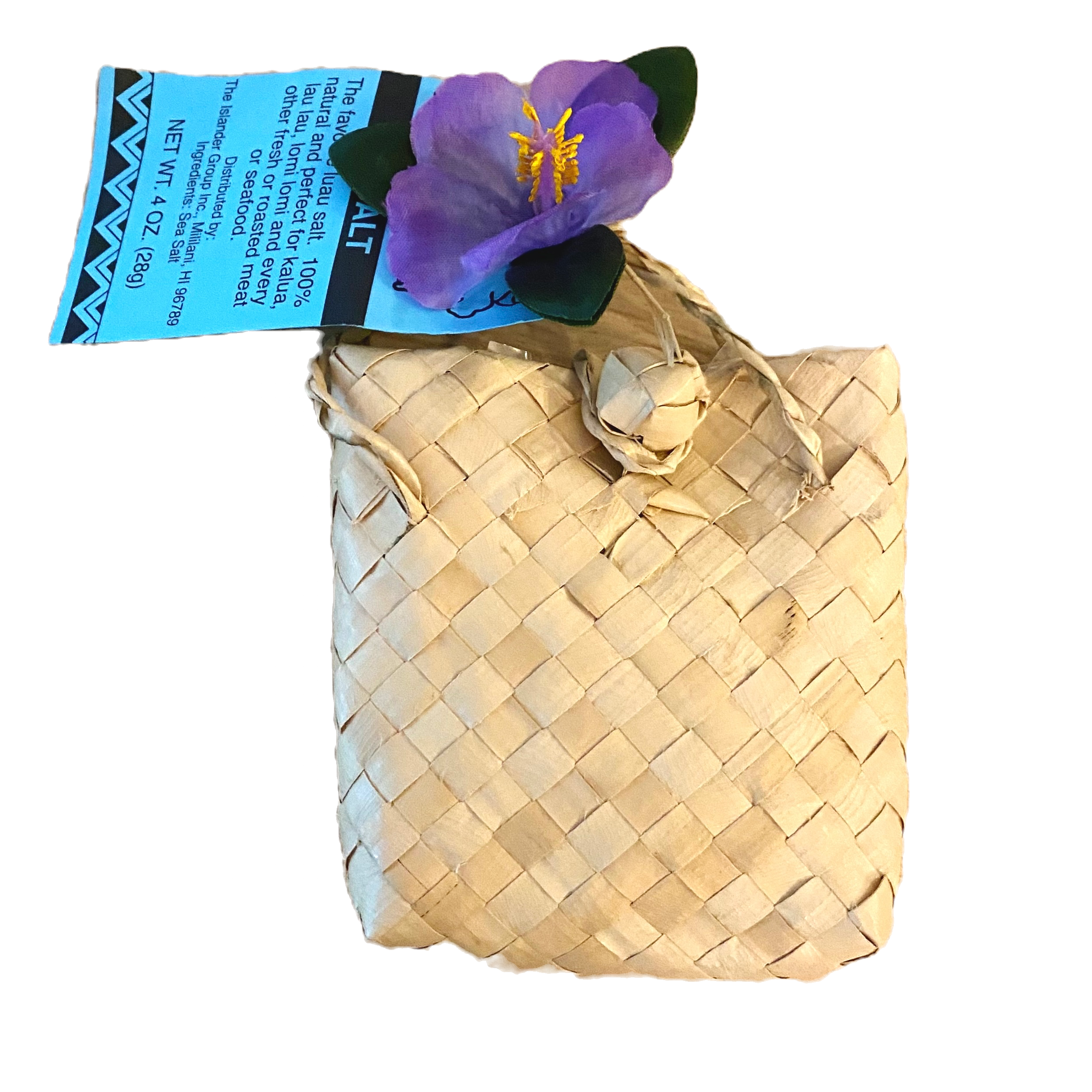 Hawaiian Luau Salt in Hand Woven 4oz Pouch