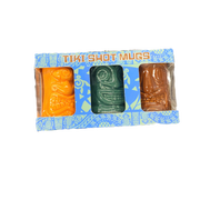 Tiki Shot Glass, 3pc. Assorted Colors