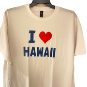 I Love Hawaii, White T-shirt XL