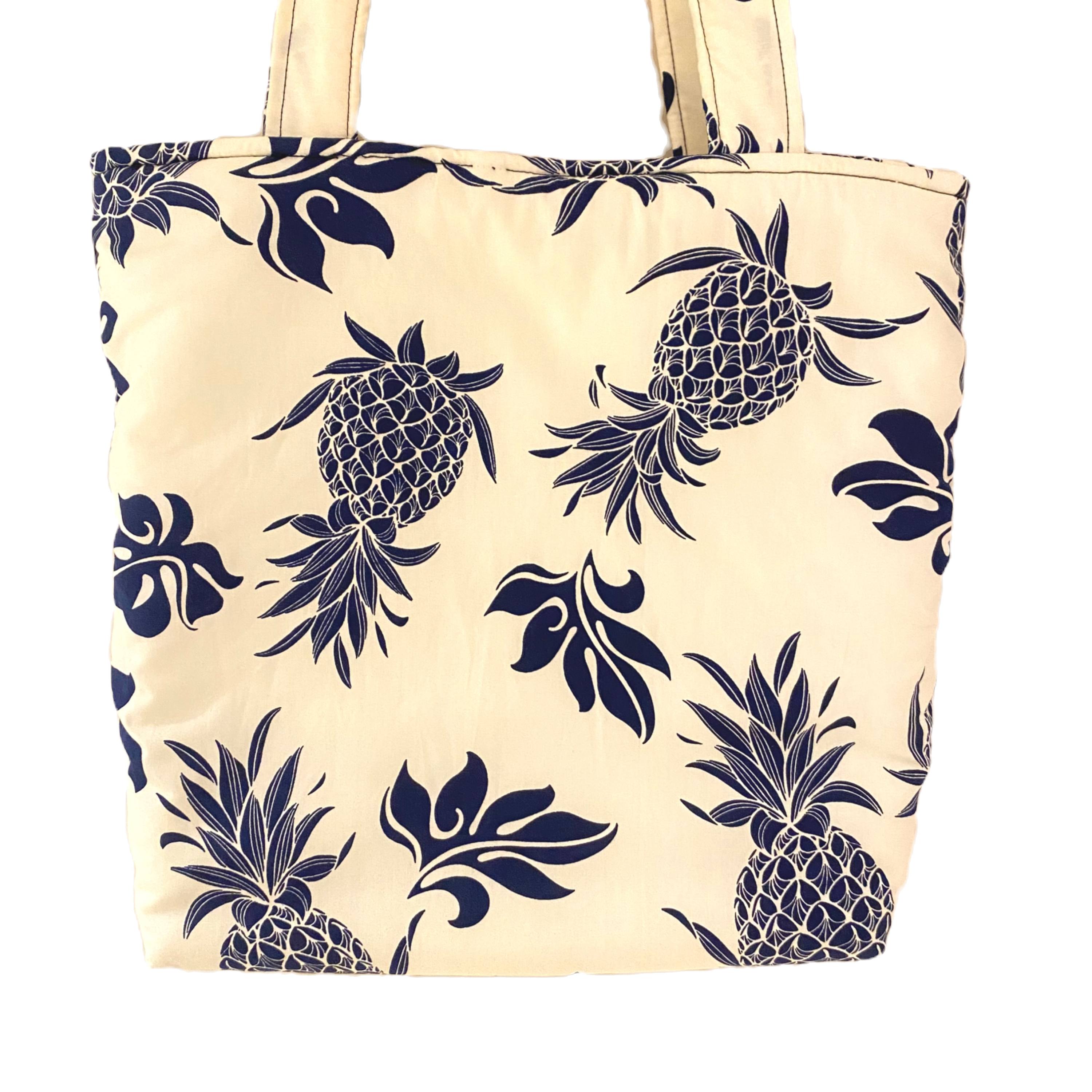 Pineapple White Hand-Made Island Essence Tote