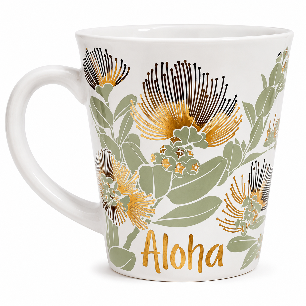 Aloha ʻŌhiʻa Lehua Ceramic Mug – 11oz