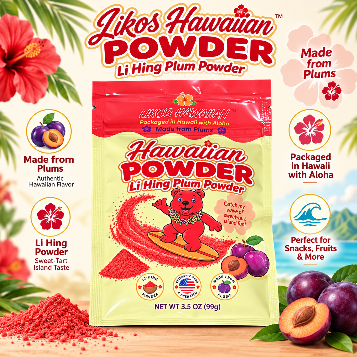 Liko’s Hawaiian Powder, Li Hing Plum Powder