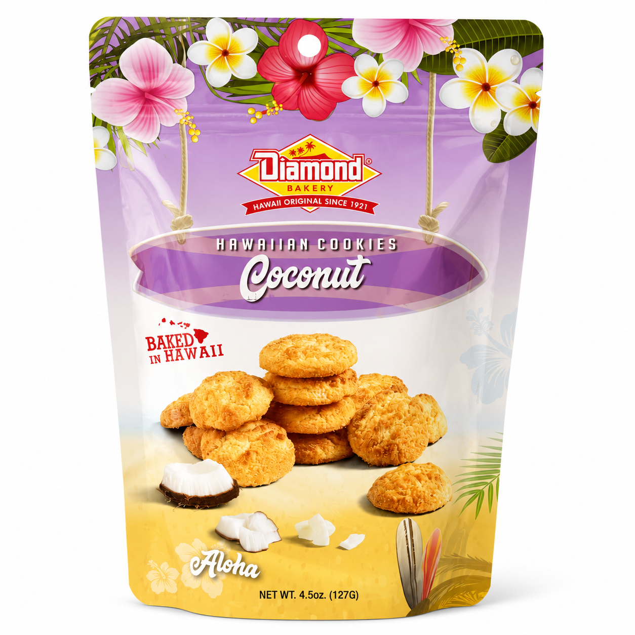 Diamond Bakery Hawaii Shortbread Coconut 4.5oz
