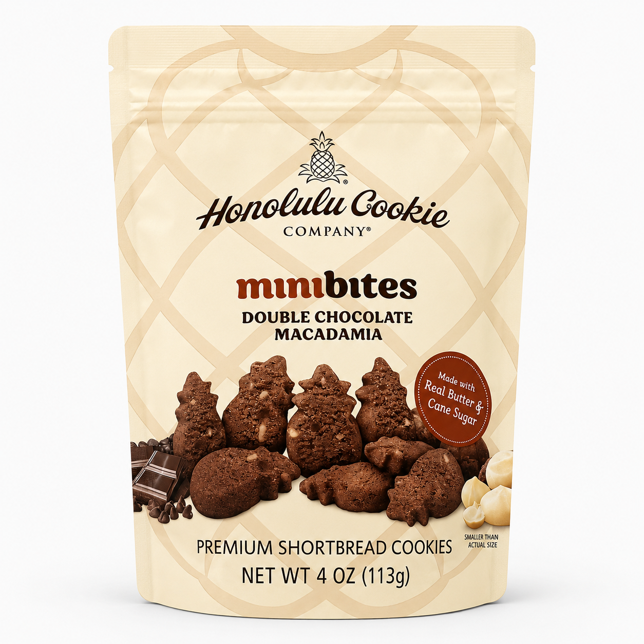 Honolulu Cookie mini bites, Double Chocolate Macadamia 4oz