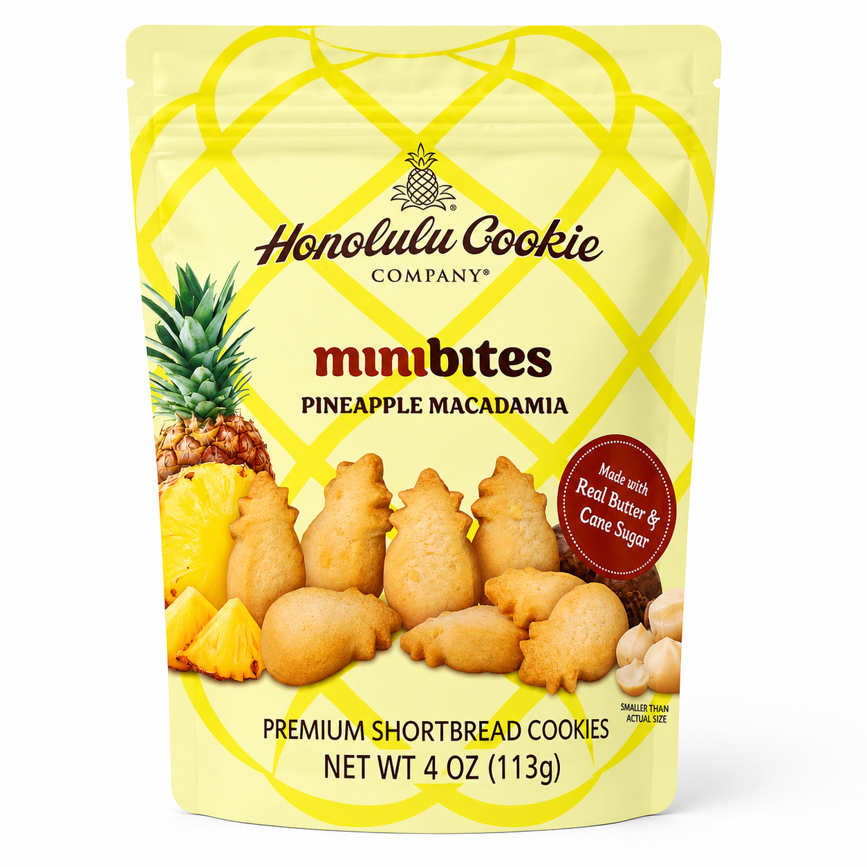 Honolulu Cookie mini bites, Pineapple 4oz