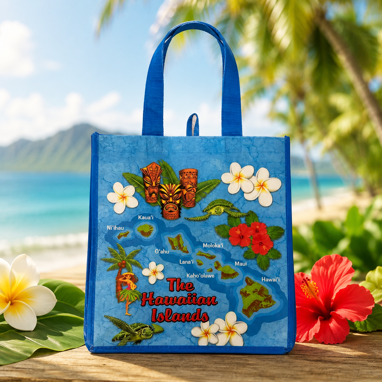 The Hawaiian Islands Tote Bag