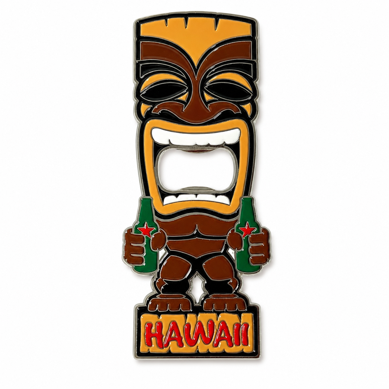 Hawaii Tiki Bottle Opener Magnet