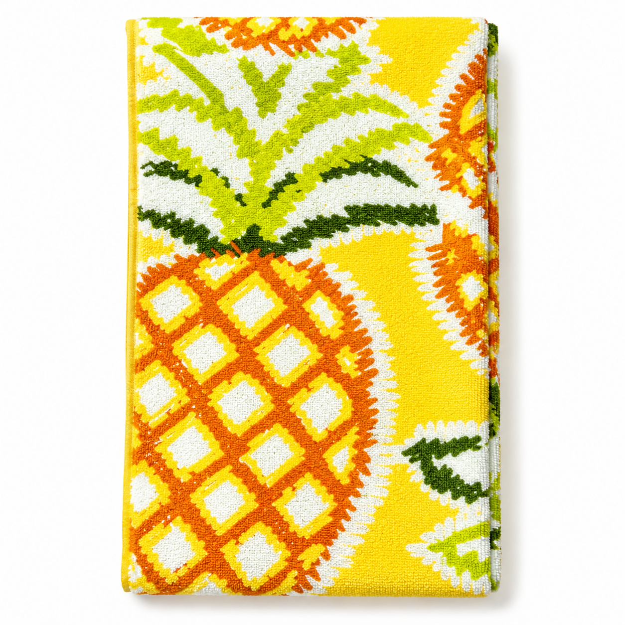 Yellow Tropical Pineapple Hawaiian Extra Large Beach Towel