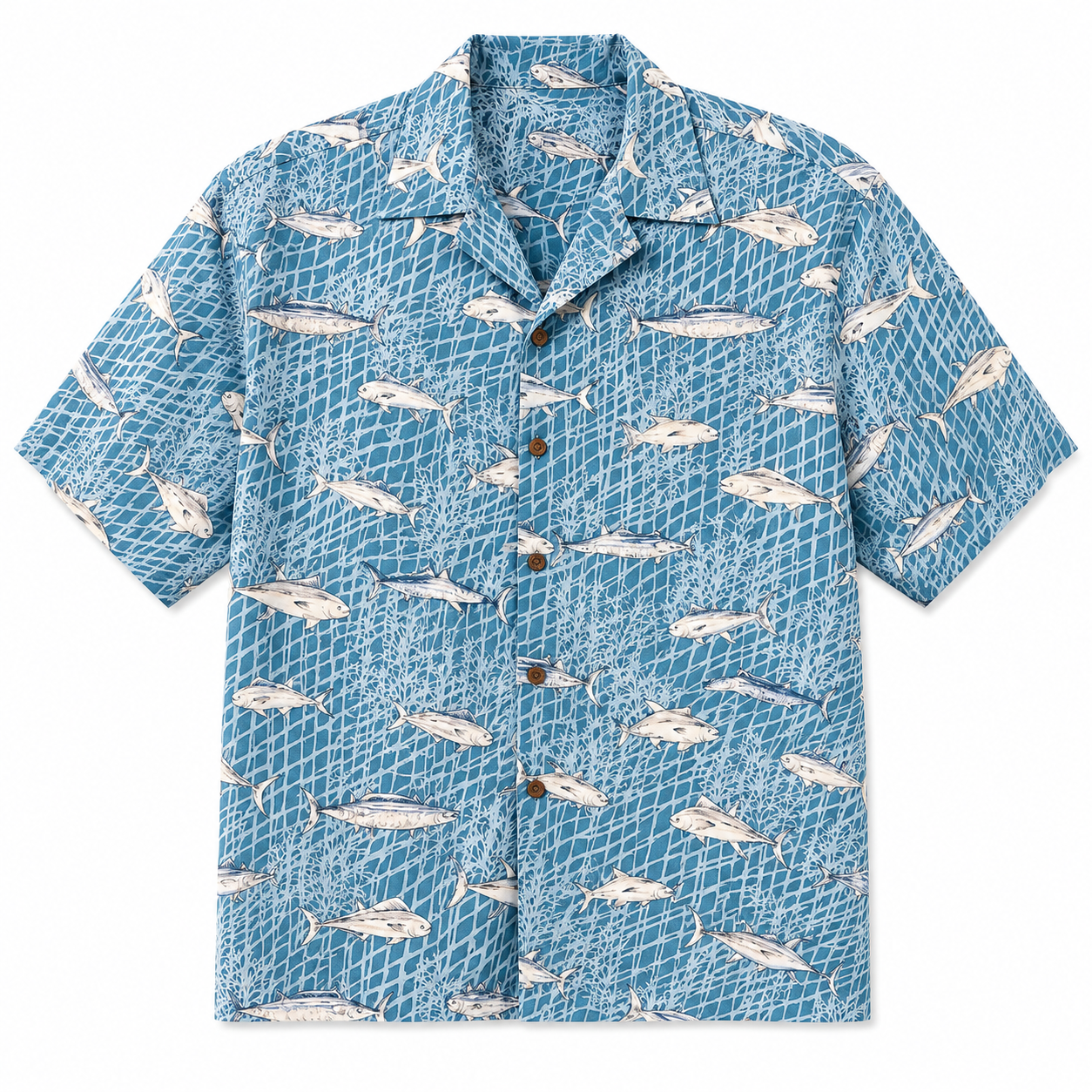 Blue Ahi Aloha Shirt – Made in Hawaiʻi – Extra Large