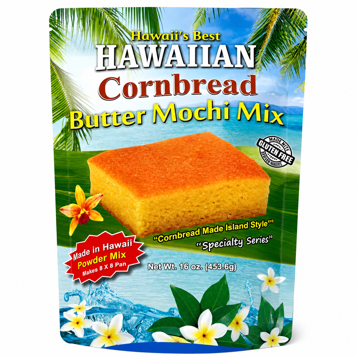 Hawaiʻi’s Best Hawaiian Cornbread Butter Mochi Mix – 16oz