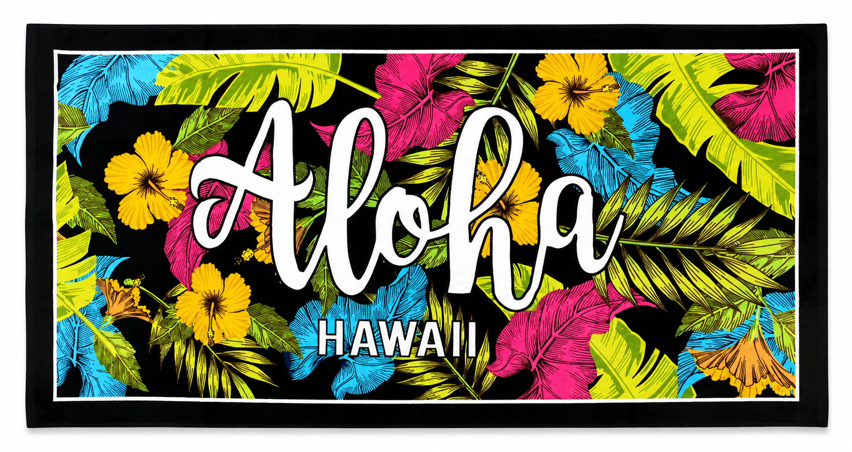 Aloha Hawaii Extra Large Beach Towel