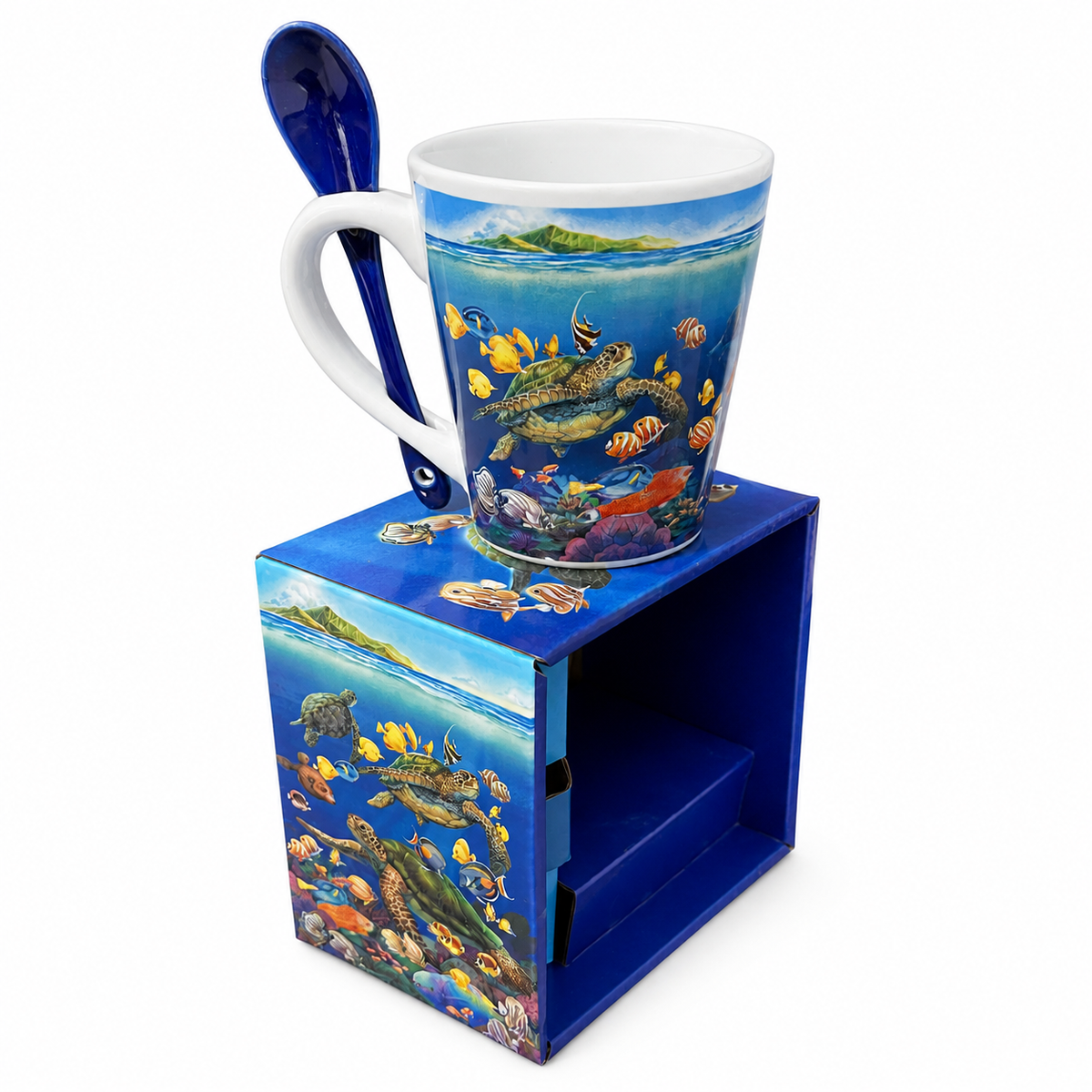 Ocean Turtle/Honu Tea/Coffee w/Spoon – 12 oz Mug