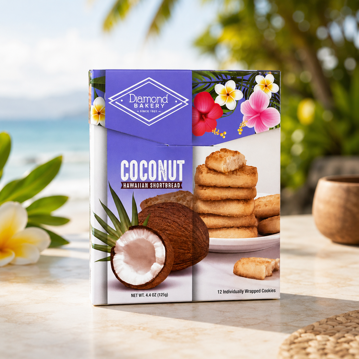 Diamond Bakery Hawaii Shortbread Coconut 4.4oz