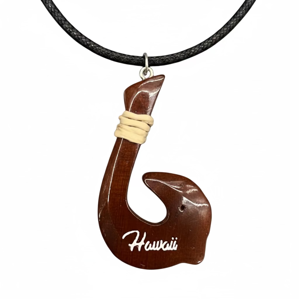 Hawaiian Tribal Fishing Hook Necklace