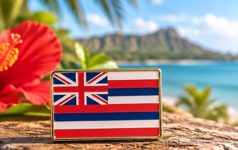 Hawaiʻi State Flag Pin – Classic Island Enamel Lapel Pin