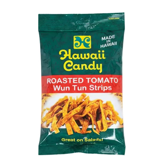 Hawaii Candy Roasted Tomatoes Wun Tun Strips 3oz