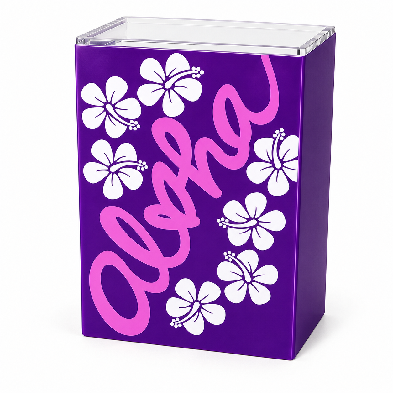 Purple Aloha Hibiscus Hawaii Playing Card Deck