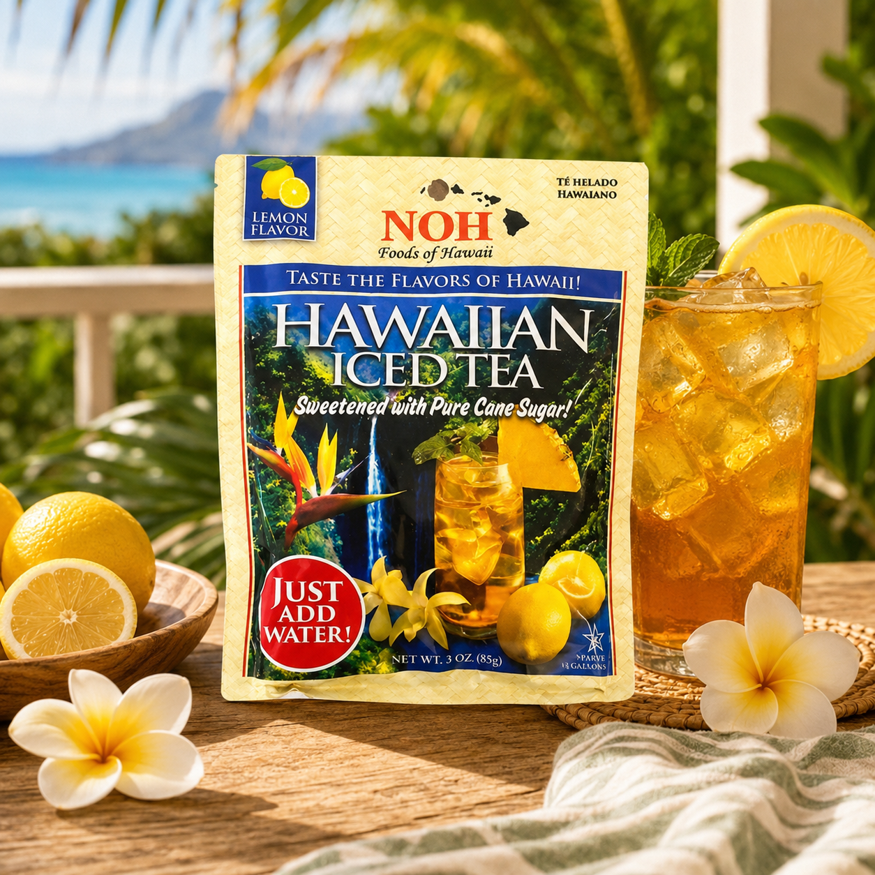 NOH Foods of Hawaii Hawaiian Iced Tea Sweetened w/Pure Cane Sugar (1pk)