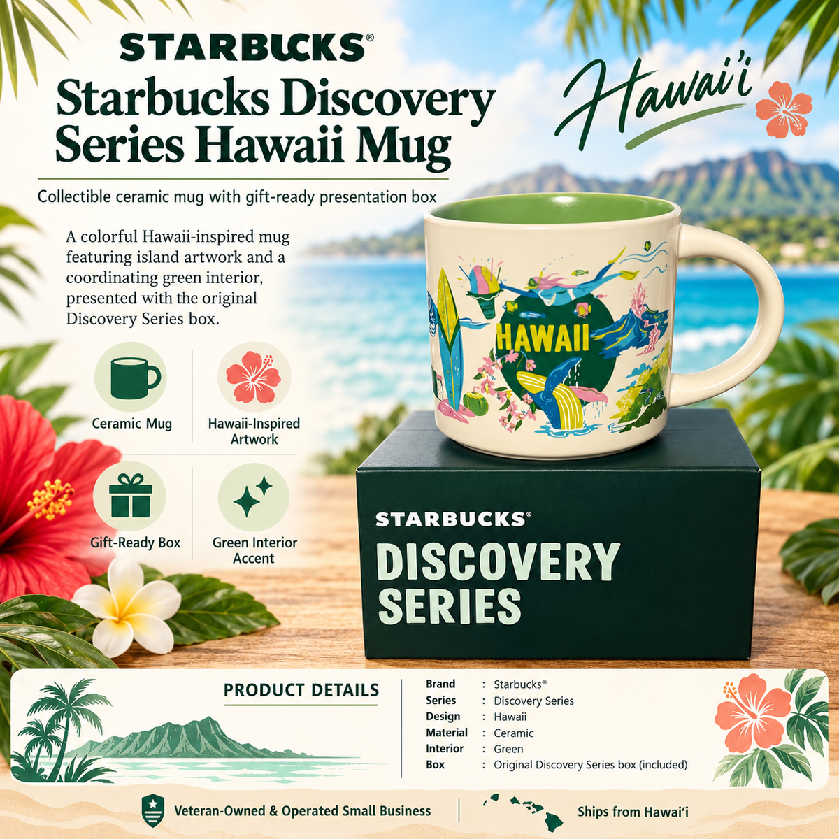 Starbucks Hawaii Collection Ceramic Mug