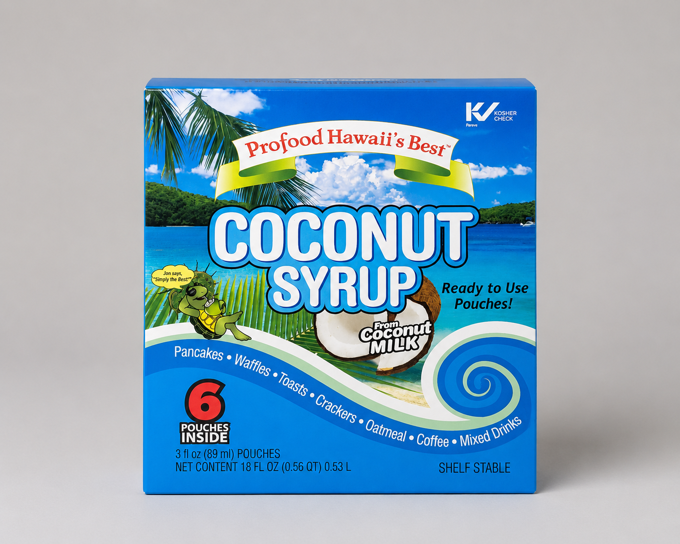Profood Hawaiʻi’s Best Coconut Syrup – 6 Pack